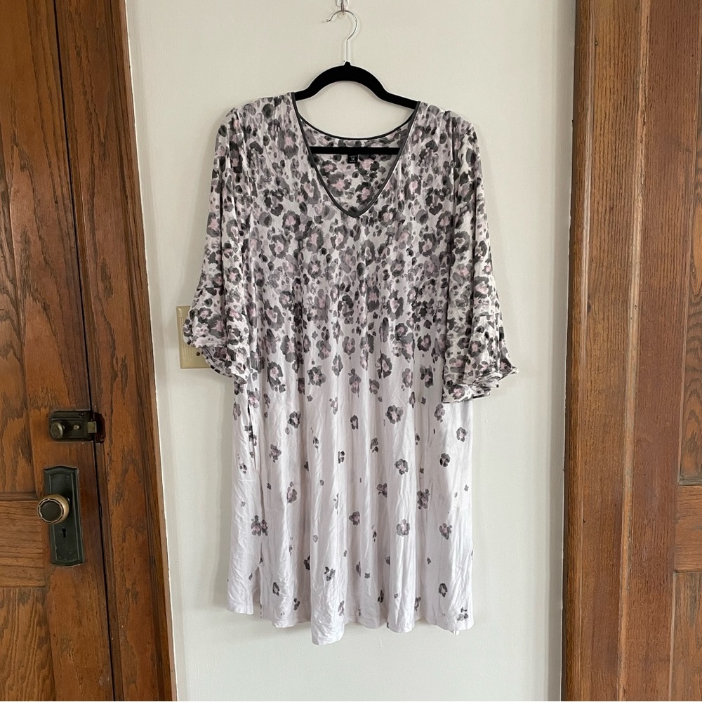 Simply Vera Vera Wang Plus Size Animal Print Nightgown 1X